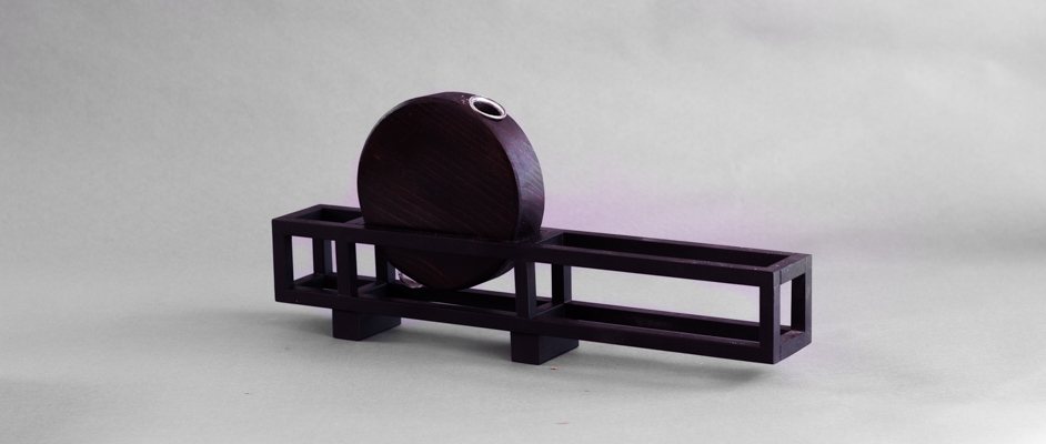 Seated Moon Ramin    6" H